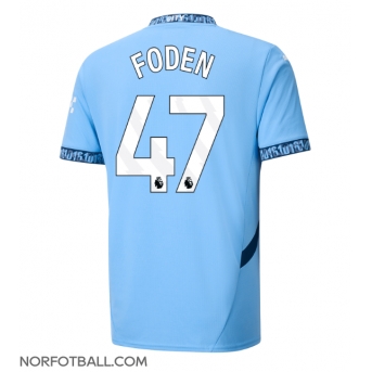 Billige Fotballdrakt Manchester City Phil Foden #47 Replika Hjemmedrakt 2024-25 Kortermet